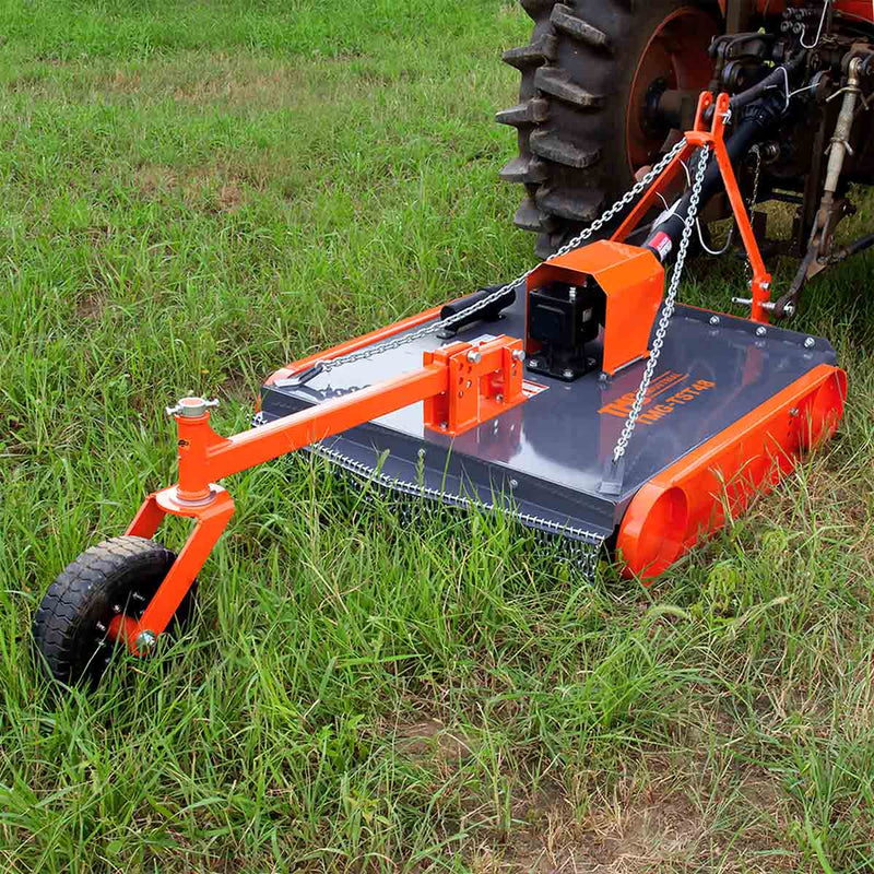 TMG Industrial 48” Heavy-Duty 3-Point Hitch Slasher Mower - Versatile Category 1 & 2 Compatibility with PTO Shaft Included! Model TMG-TST48