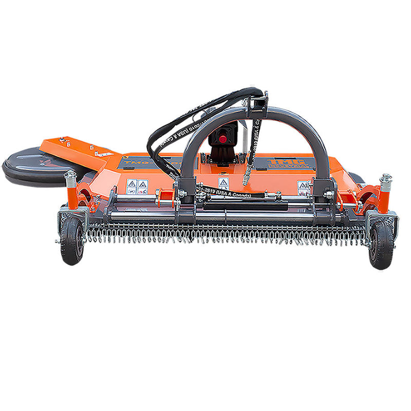 TMG Industrial 60” Offset Orchard Mower: Swivel-Arm Disc Design, 3-Point Hitch, Perfect for Finishing & Weeding!