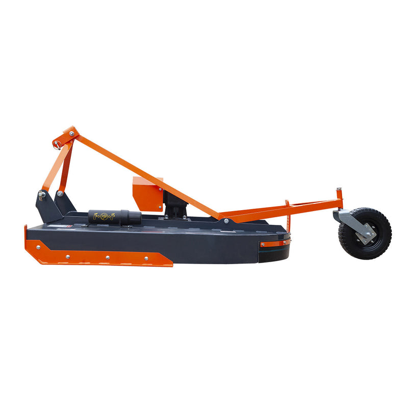 TMG Industrial 60” Heavy-Duty Rotary Cutter for 20-60 HP Tractors - Slip Clutch PTO Shaft Included, 3-Point Hitch, 540 RPM Performance