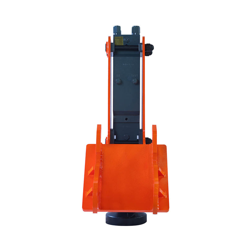 Powerful TMG Industrial Excavator Hydraulic Post Pounder - 700 Ft-lb Energy Class, High Speed 500-900 BPM, 8” Post Capacity, Ideal for 4-7 Ton Excavators, Model TMG-EPD700