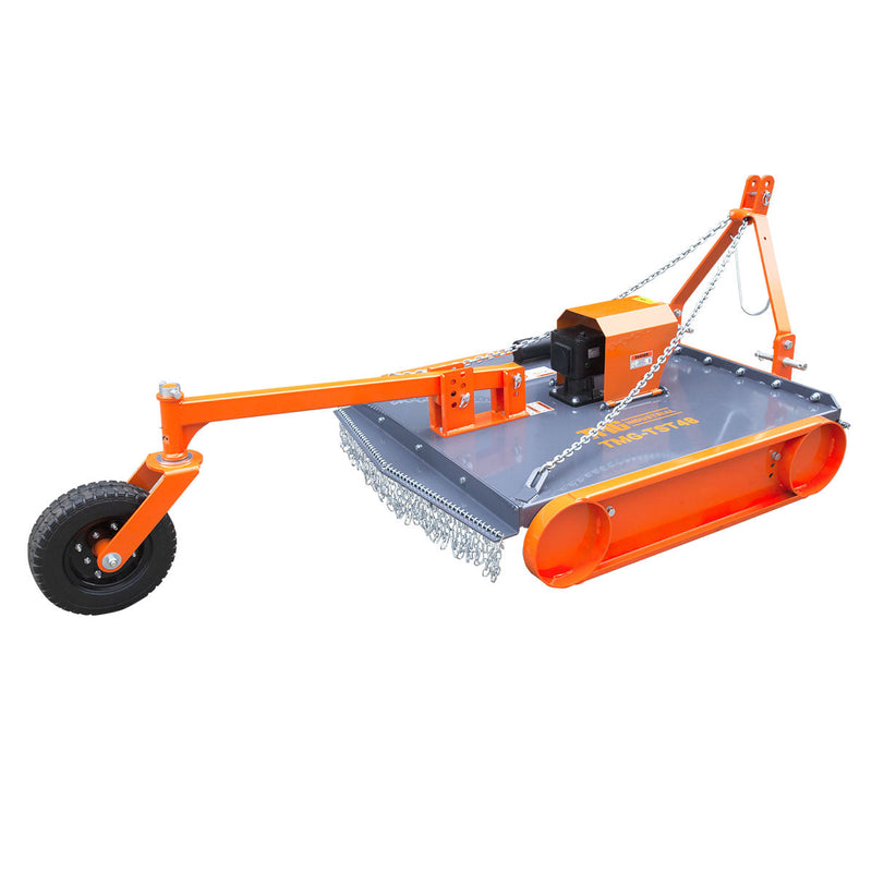 TMG Industrial 48” Heavy-Duty 3-Point Hitch Slasher Mower - Versatile Category 1 & 2 Compatibility with PTO Shaft Included! Model TMG-TST48