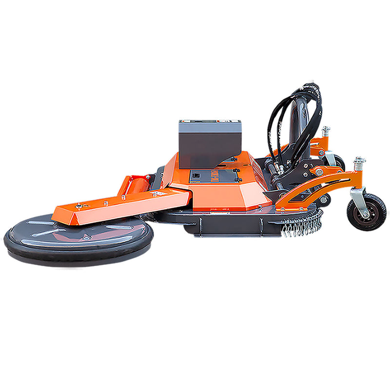 TMG Industrial 60” Offset Orchard Mower: Swivel-Arm Disc Design, 3-Point Hitch, Perfect for Finishing & Weeding!