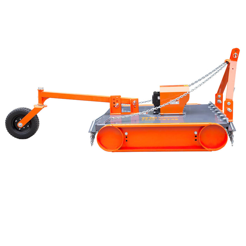 TMG Industrial 48” Heavy-Duty 3-Point Hitch Slasher Mower - Versatile Category 1 & 2 Compatibility with PTO Shaft Included! Model TMG-TST48