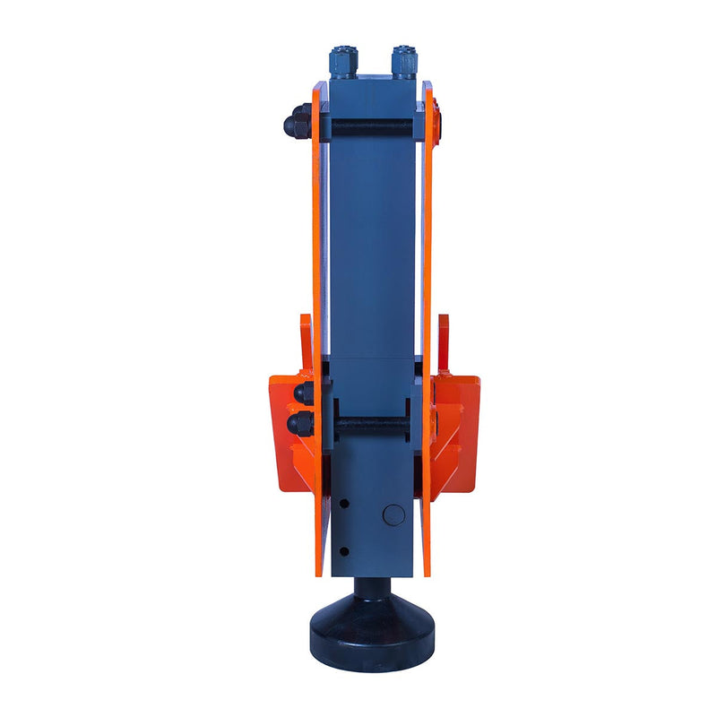 Powerful TMG Industrial Excavator Hydraulic Post Pounder - 700 Ft-lb Energy Class, High Speed 500-900 BPM, 8” Post Capacity, Ideal for 4-7 Ton Excavators, Model TMG-EPD700