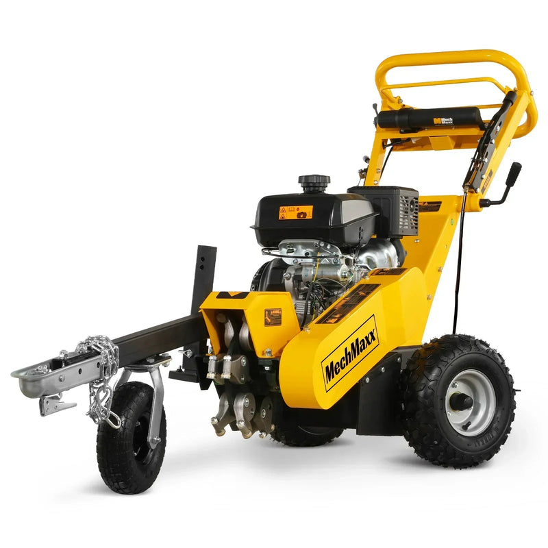 Powerful 15-Inch KOHLER E-Start Stump Grinder with Tow Bar - Model SG380, 14hp 429cc Engine!