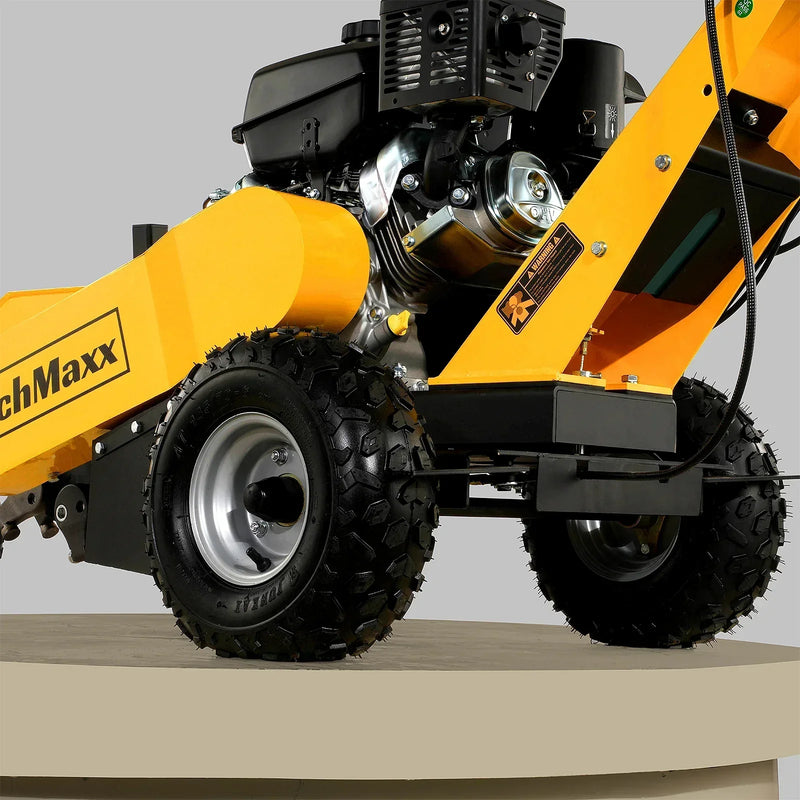 Powerful 15-Inch KOHLER E-Start Stump Grinder with Tow Bar - Model SG380, 14hp 429cc Engine!