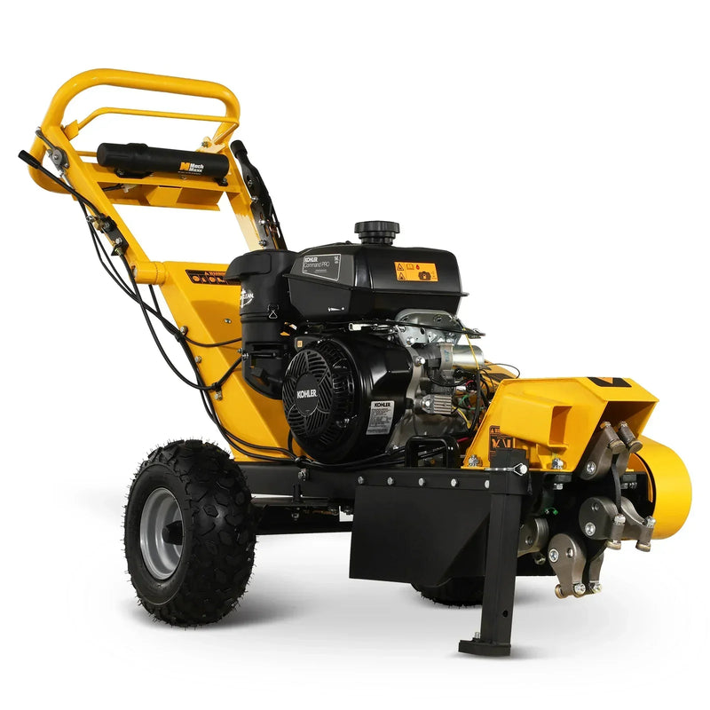 Powerful 15-Inch KOHLER E-Start Stump Grinder with Tow Bar - Model SG380, 14hp 429cc Engine!