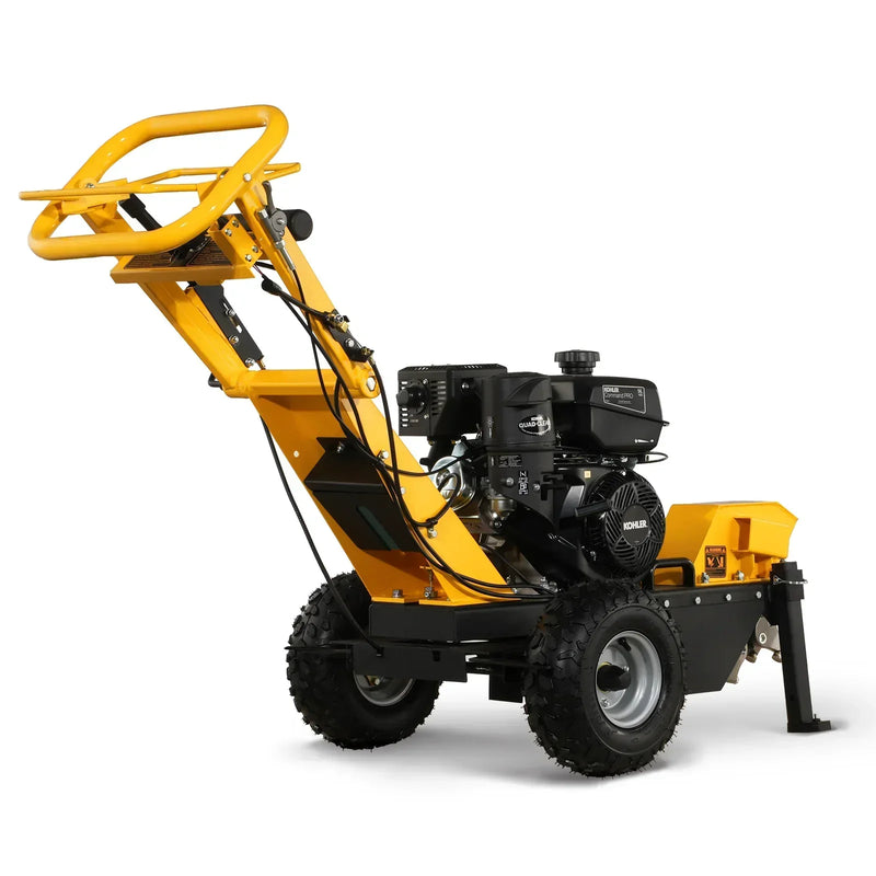 Powerful 15-Inch KOHLER E-Start Stump Grinder with Tow Bar - Model SG380, 14hp 429cc Engine!