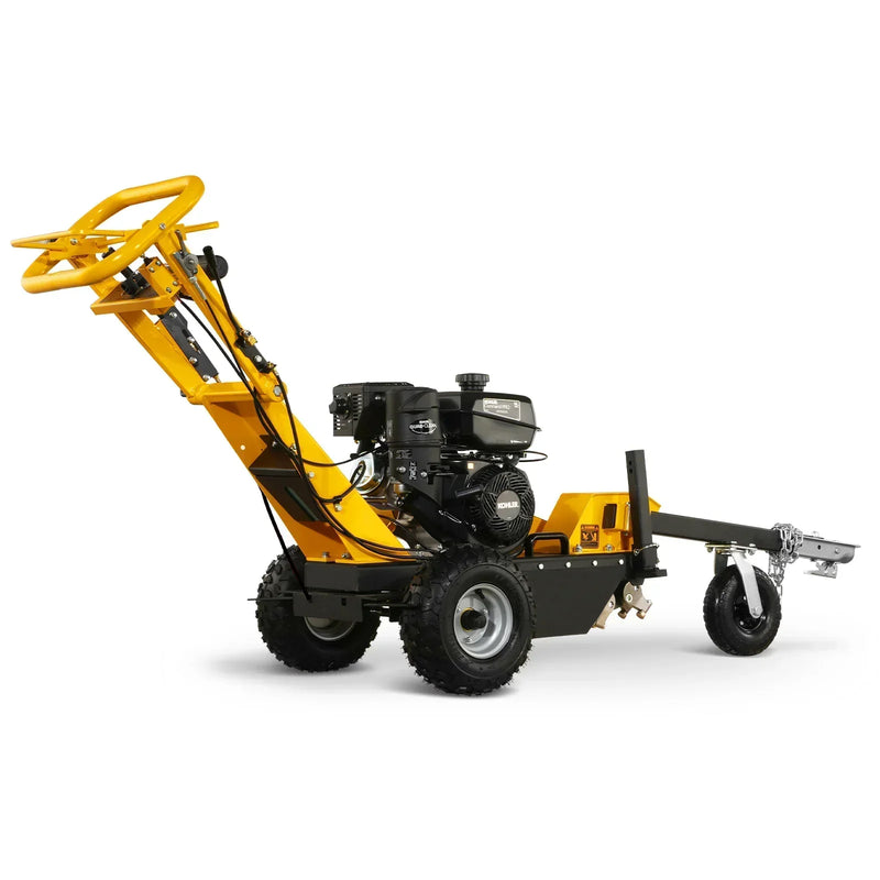 Powerful 15-Inch KOHLER E-Start Stump Grinder with Tow Bar - Model SG380, 14hp 429cc Engine!