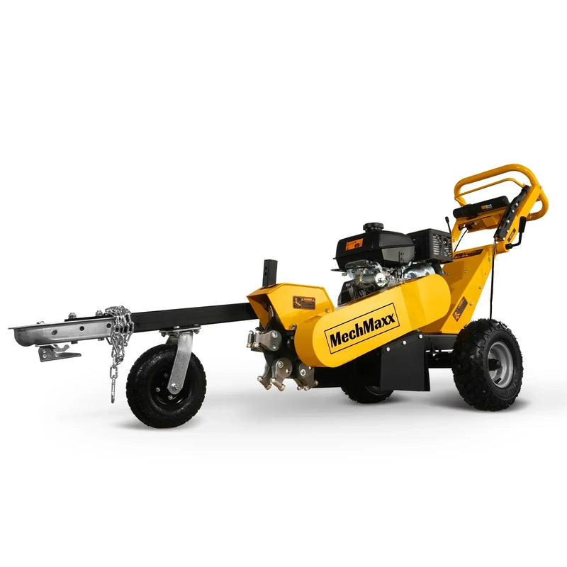 Powerful 15-Inch KOHLER E-Start Stump Grinder with Tow Bar - Model SG380, 14hp 429cc Engine!