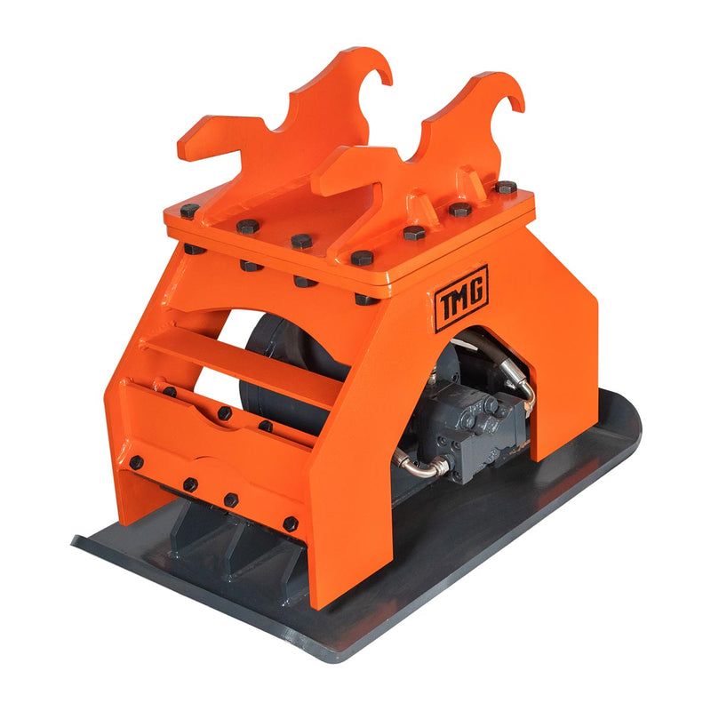 Powerful TMG Industrial 11,000-lb Hydraulic Plate Compactor for 4-7 Ton Excavators – 39” Compaction Capacity, Model TMG-ECP41