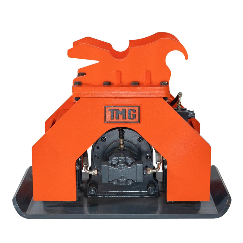 Powerful TMG Industrial 11,000-lb Hydraulic Plate Compactor for 4-7 Ton Excavators – 39” Compaction Capacity, Model TMG-ECP41