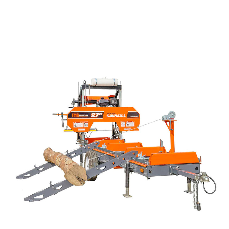 TMG Industrial Log Loading Ramp Kit - Elevate Your Sawmill Trailer with 70" Length and 3800-lb Capacity for Maximum Efficiency!