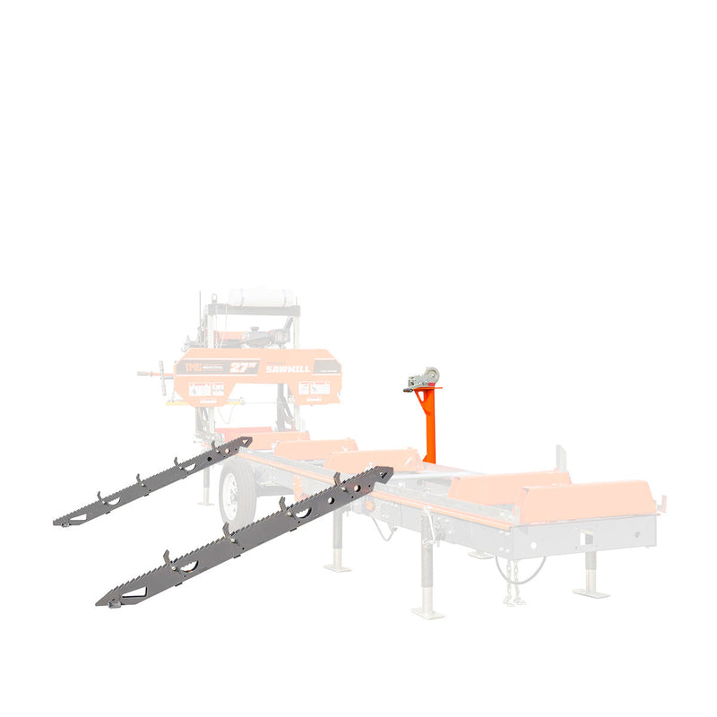 TMG Industrial Log Loading Ramp Kit - Elevate Your Sawmill Trailer with 70" Length and 3800-lb Capacity for Maximum Efficiency!