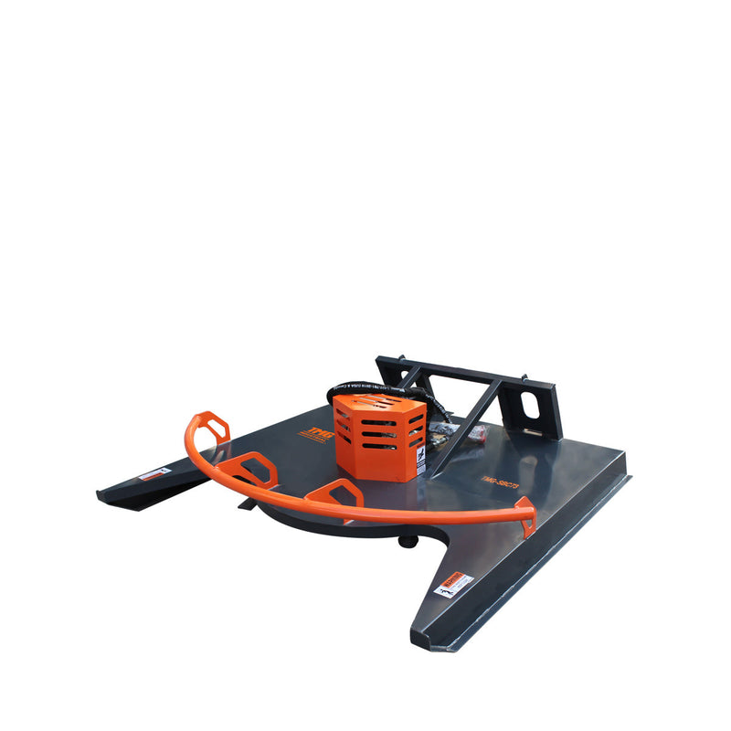 TMG-SBC73 72'' Heavy-Duty Brush Mower for Skid Steers – Featuring Triple Cutting Blades, Direct Drive, and Open Feeding Face with Efficient 16-21 GPM Flow