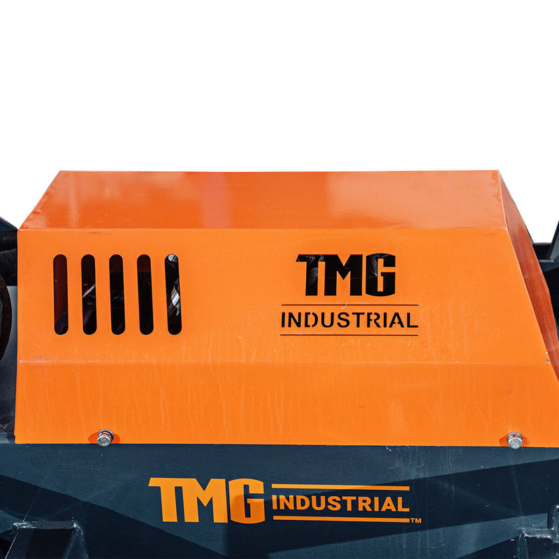 TMG Industrial 72" Heavy-Duty Skid Steer Brush Cutter - Advanced Open Front Design with Drop Down Profile Blades, Perfect for 27-35 GPM Performance (TMG-SBC76)