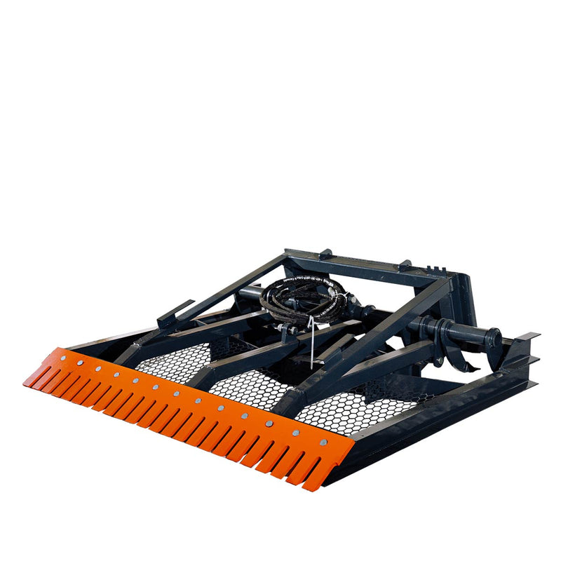 Transform Your Terrain with the TMG Industrial 72” Skid Steer Hydraulic Land Planer - Featuring Adjustable Ripper Teeth and Reversible Planer Comb for Precision Grading, Spreading, and Leveling!