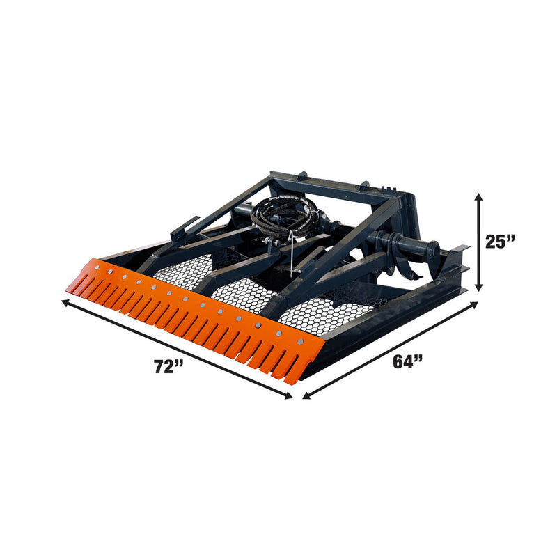 Transform Your Terrain with the TMG Industrial 72” Skid Steer Hydraulic Land Planer - Featuring Adjustable Ripper Teeth and Reversible Planer Comb for Precision Grading, Spreading, and Leveling!