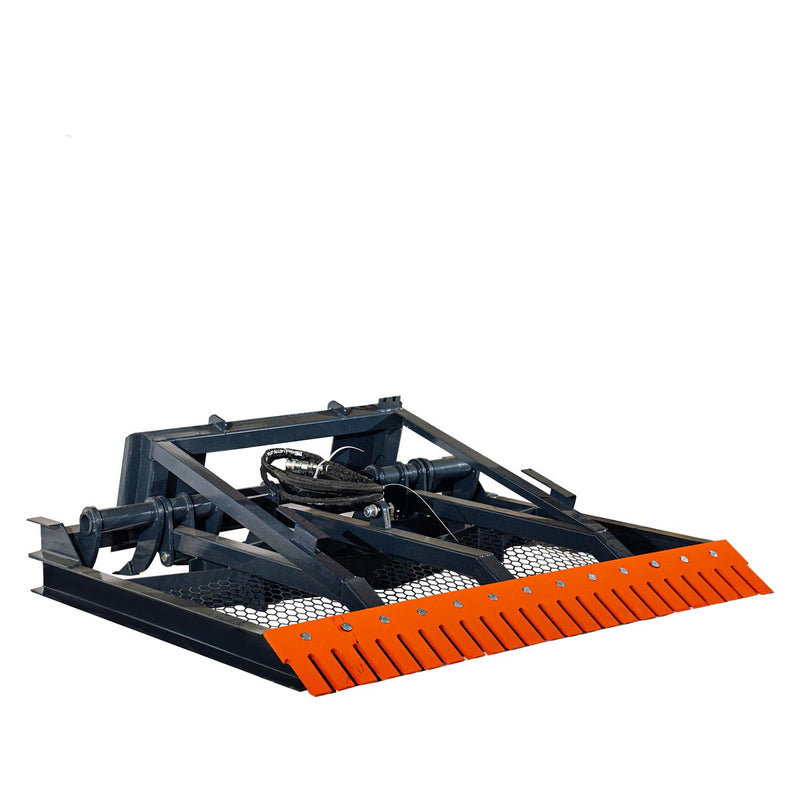 Transform Your Terrain with the TMG Industrial 72” Skid Steer Hydraulic Land Planer - Featuring Adjustable Ripper Teeth and Reversible Planer Comb for Precision Grading, Spreading, and Leveling!