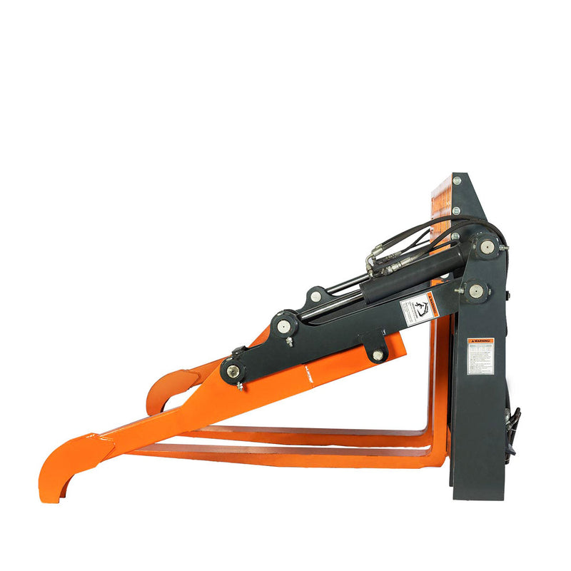 Elevate Your Heavy-Duty Tasks with the TMG Industrial 48” Two-Cylinder Pallet Fork Pipe Grapple – 6200-lb Lift Capacity, ITA Class III Forged Tines, Perfect for Skid Steer Mounting, Model TMG-SPG45