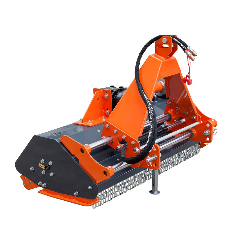 TMG Industrial 50" Versatile Offset Flail Mower - Perfect for 20-50 HP Tractors with 3-Point Hitch and PTO Drive!