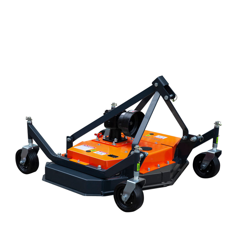 TMG Industrial 48” Tow-Behind Finish Mower for 18-30 HP Compact Tractors - Complete with PTO Drive Shaft (Model: TMG-TFN48)