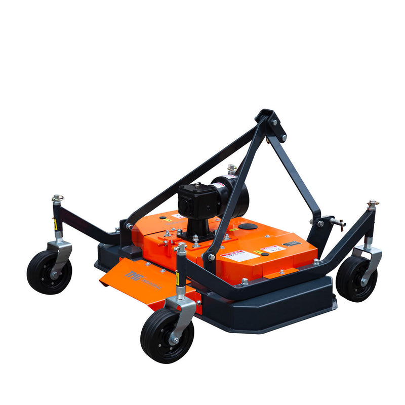 TMG Industrial 48” Tow-Behind Finish Mower for 18-30 HP Compact Tractors - Complete with PTO Drive Shaft (Model: TMG-TFN48)