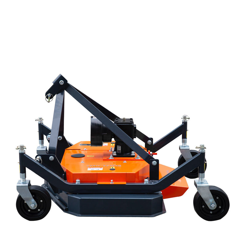 TMG Industrial 48” Tow-Behind Finish Mower for 18-30 HP Compact Tractors - Complete with PTO Drive Shaft (Model: TMG-TFN48)