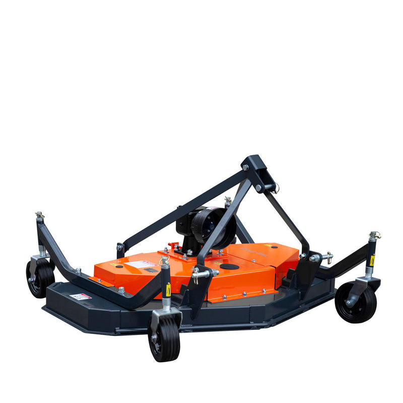 TMG Industrial 60" Tow-Behind Finish Mower for 20-40 HP Compact Tractors - Complete with PTO Drive Shaft, Model TMG-TFN60