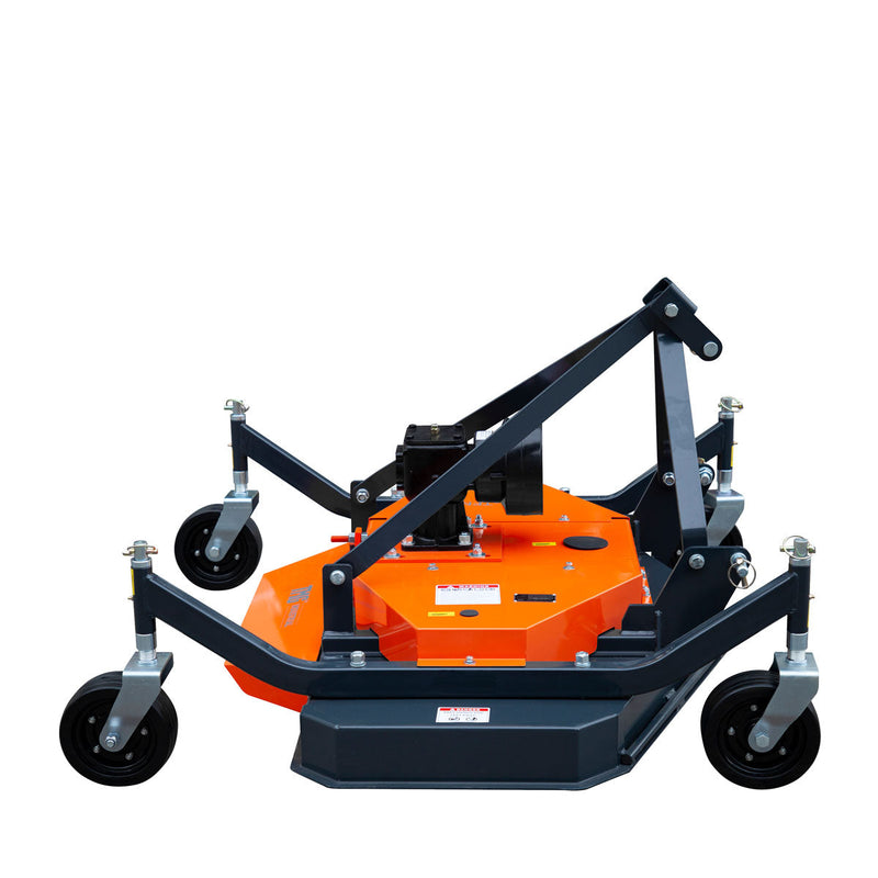 TMG Industrial 60" Tow-Behind Finish Mower for 20-40 HP Compact Tractors - Complete with PTO Drive Shaft, Model TMG-TFN60