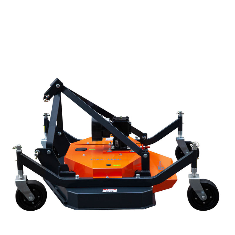 TMG Industrial 60" Tow-Behind Finish Mower for 20-40 HP Compact Tractors - Complete with PTO Drive Shaft, Model TMG-TFN60