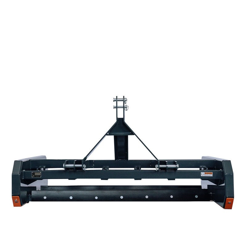 Elevate Your Landscaping with the TMG Industrial 84” Tractor Land Leveler – Versatile 3-Point Hitch Design, 81” Grading Width, Adjustable Depth, and Durable Double Edge Blades for Categories 1 & 2!