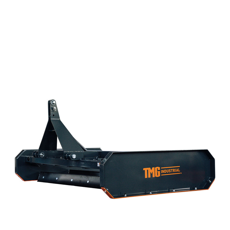 Elevate Your Landscaping with the TMG Industrial 84” Tractor Land Leveler – Versatile 3-Point Hitch Design, 81” Grading Width, Adjustable Depth, and Durable Double Edge Blades for Categories 1 & 2!