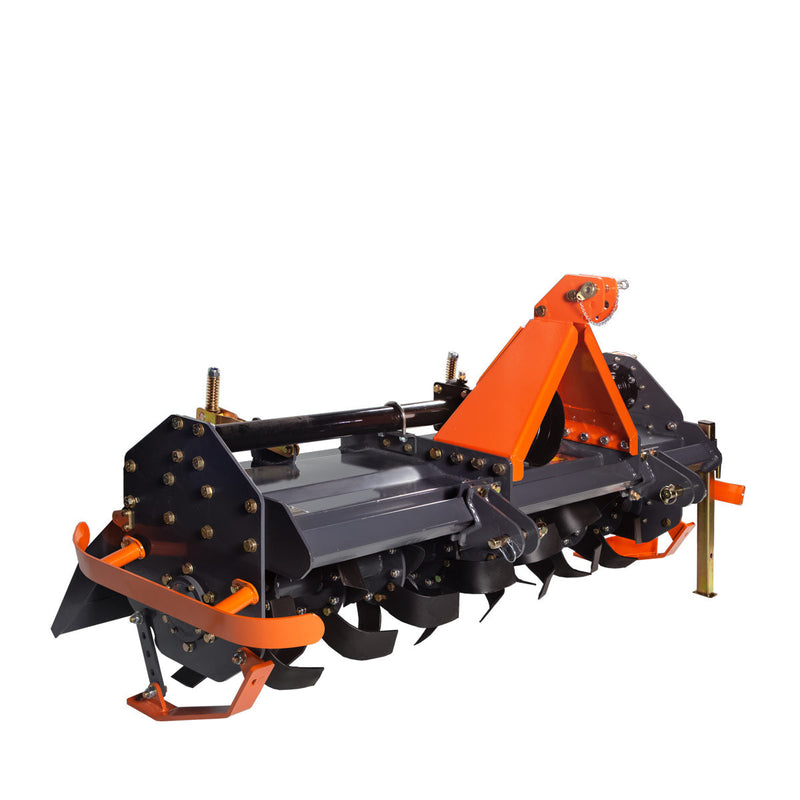 Enhance Your Garden with the TMG Industrial 70” Rotary Tiller – Perfect for 35-55 HP Tractors, 6” Tilling Depth, Includes PTO Shaft, Compatible with Category 1 & 2 Hitches, Model TMG-RT175