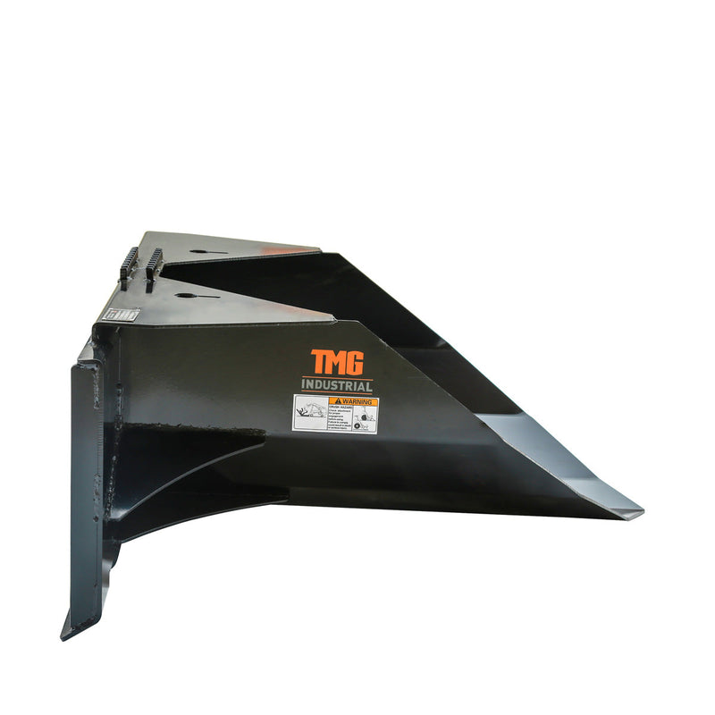 TMG Industrial 42” Premium Heavy-Duty Skid Steer Tree Scoop - 1500-lb Capacity, Enhanced Chain Slot, 30” Wide Mouth Opening, Durable High Abrasive Edge - Model TMG-TS42