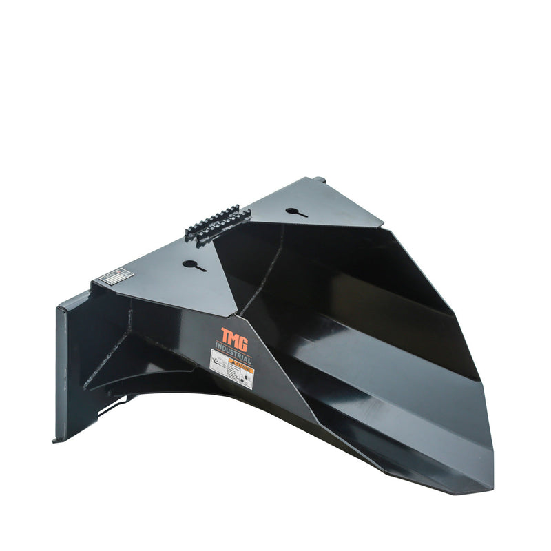 TMG Industrial 42” Premium Heavy-Duty Skid Steer Tree Scoop - 1500-lb Capacity, Enhanced Chain Slot, 30” Wide Mouth Opening, Durable High Abrasive Edge - Model TMG-TS42