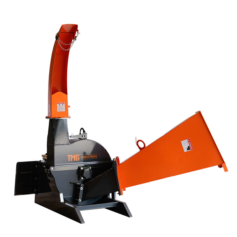 Transform Your Landscape with the TMG Industrial 6" Gravity-Fed Wood Chipper – Perfect for Skid Steer with Universal Mount, Model TMG-WC62S!