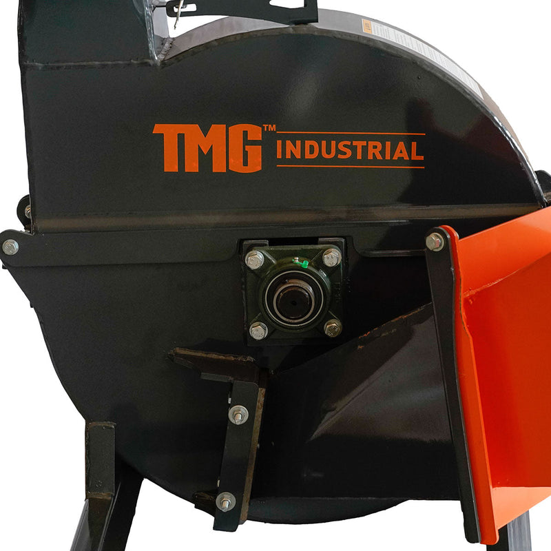 Transform Your Landscape with the TMG Industrial 6" Gravity-Fed Wood Chipper – Perfect for Skid Steer with Universal Mount, Model TMG-WC62S!