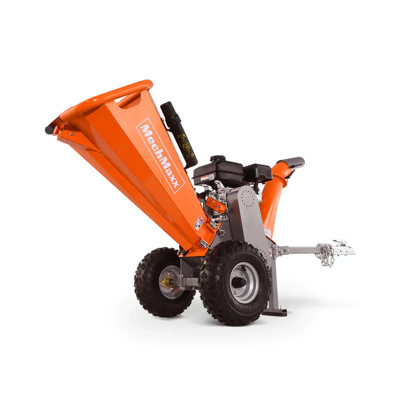 Powerful 7HP Rato 212cc Gas Wood Chipper with Towbar - Model GS650 (4-Inch Capacity)