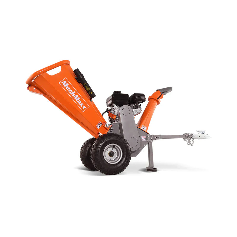 Powerful 7HP Rato 212cc Gas Wood Chipper with Towbar - Model GS650 (4-Inch Capacity)