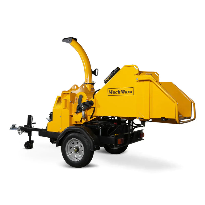 Powerful 25hp 740cc Twin Cylinder Gas Engine with 6” Hydraulic Feeding – Commercial-Grade Wood Chipper Model DCH6 for Optimal Performance!