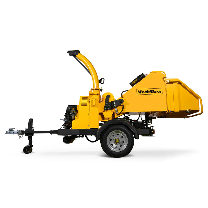 Powerful 25hp 740cc Twin Cylinder Gas Engine with 6” Hydraulic Feeding – Commercial-Grade Wood Chipper Model DCH6 for Optimal Performance!