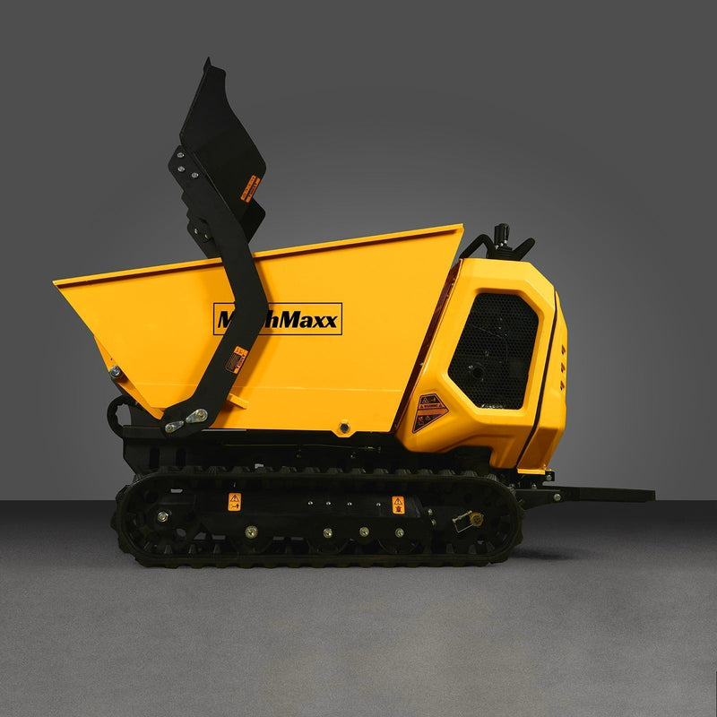 Powerful 1800lb Capacity Stand-ON Hydraulic Track Dumper with Self-Loading Feature - 420cc E-start, Model T80