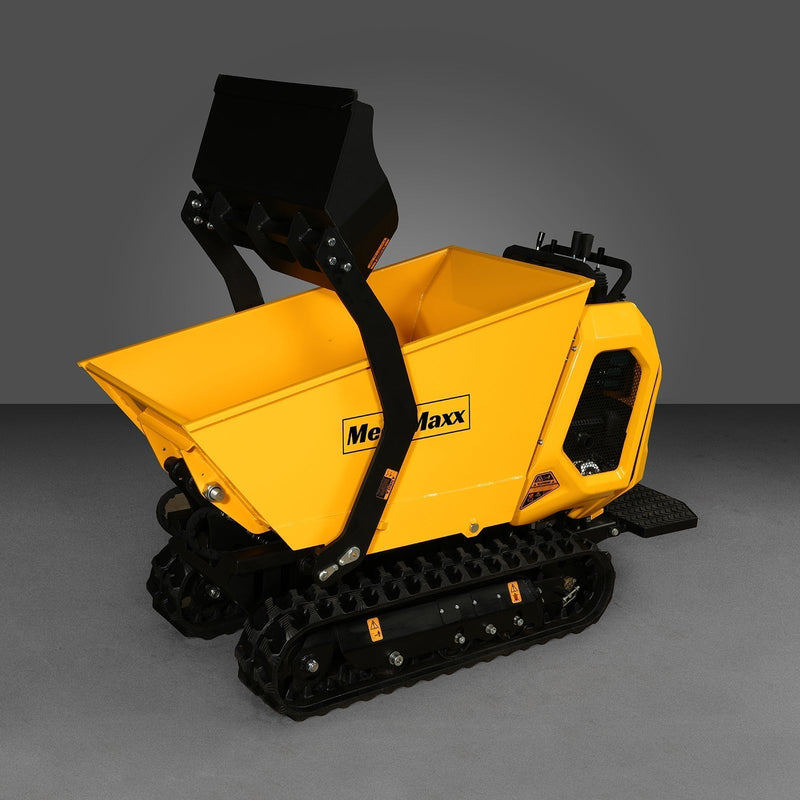 Powerful 1800lb Capacity Stand-ON Hydraulic Track Dumper with Self-Loading Feature - 420cc E-start, Model T80