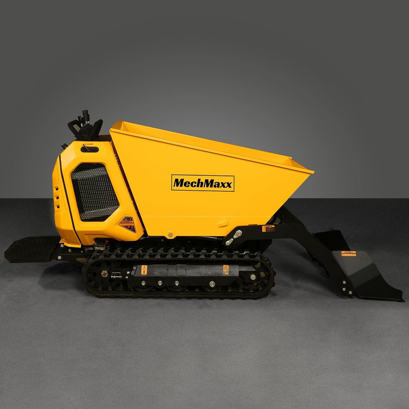 Powerful 1800lb Capacity Stand-ON Hydraulic Track Dumper with Self-Loading Feature - 420cc E-start, Model T80