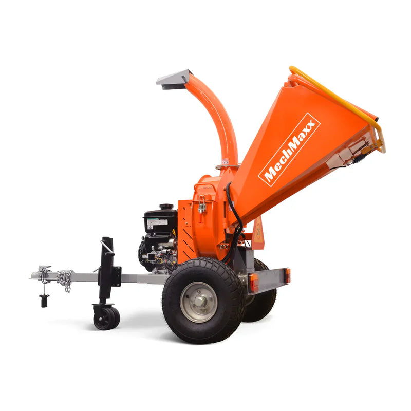 Powerful 14HP Gasoline Engine Wood Chipper with Tail Light - 5-Inch E-stat B&S VANGUARD 408cc, Model P4205